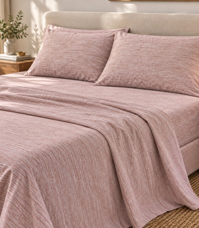 Σετ σεντόνια Microlinen Ροζ